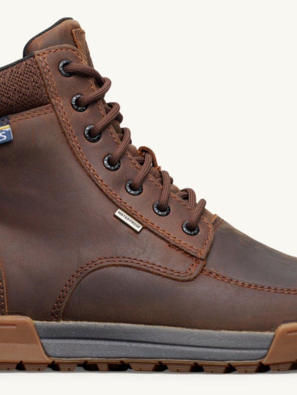NEW Lems Mens Boulder Summit Waterproof boots choose size rugged bark shoe - Picture 4 of 5